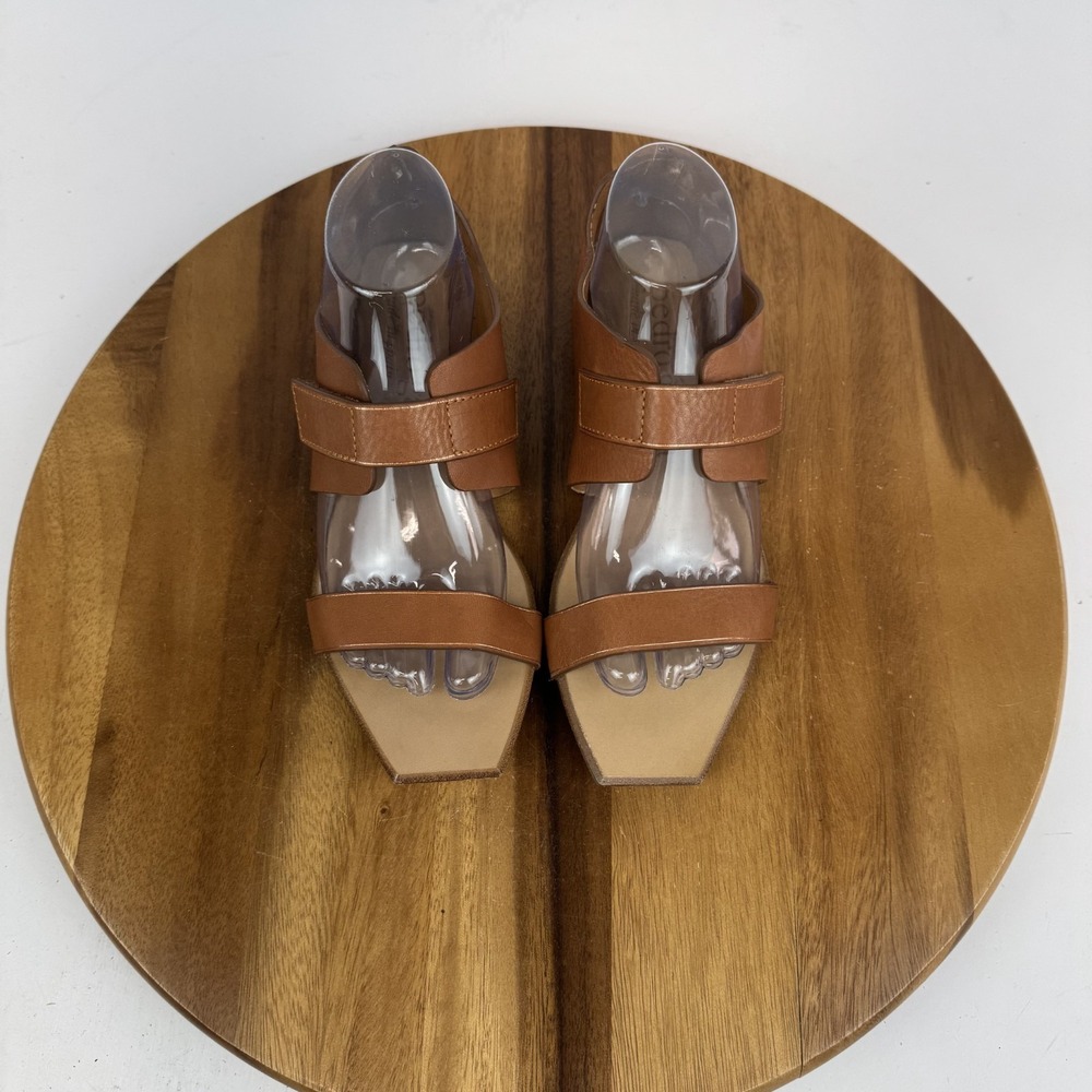$550 New Womens Pedro Garcia Vivi Brown‎ Leather Comfort Casual Flats Size 38.5
